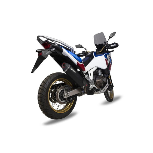 Scorpion Exhaust Honda CRF1100L Africa Twin 2020 - 2023 Serket Slip-on Black Ceramic Coated Sleeve